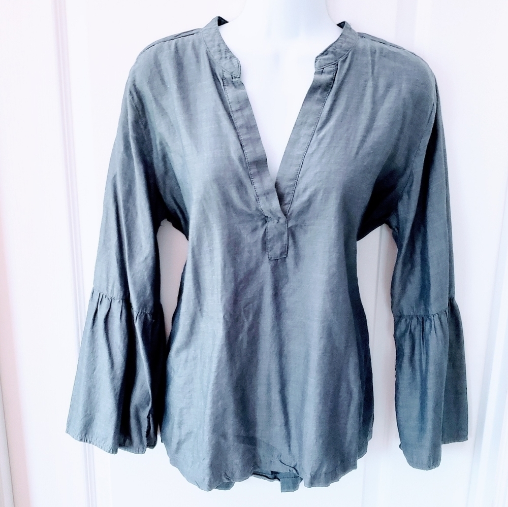 Ann Taylor Smock Style Surplice Top